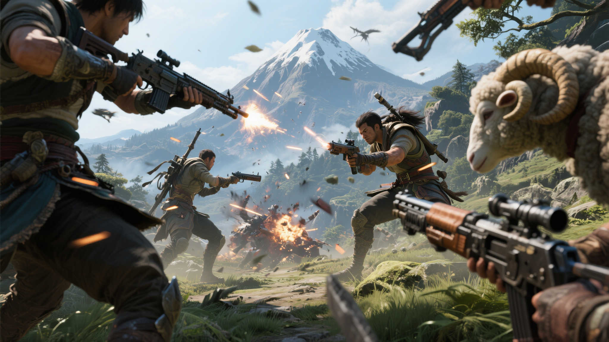 高度自由玩法！《羊蹄山》支持缴械敌人并灵活切换武器